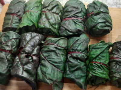 Bulguro balandėliai su burokėlių lapais Žingsnis 5