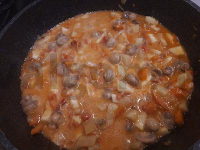 Daržovių troškinys su grybais Žingsnis 13