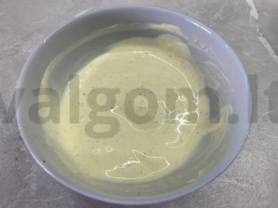 Vištienos salotas su raudonaisiais pupelėmis ir skrudinta duona Žingsnis 3