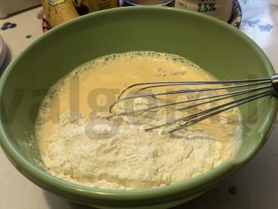 Blynai su bananų šokoladiniu kremu Žingsnis 3