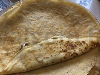 Blynai su bananų šokoladiniu kremu Žingsnis 8