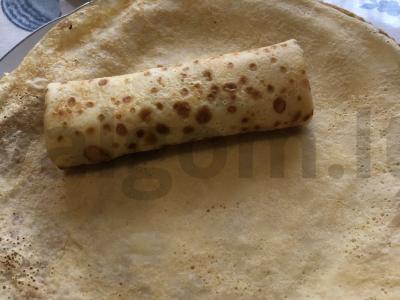 Blynai su bananų šokoladiniu kremu Žingsnis 9