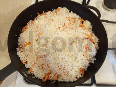 Plovas „Nauda“ su vištiena ir daržovėmis Žingsnis 11