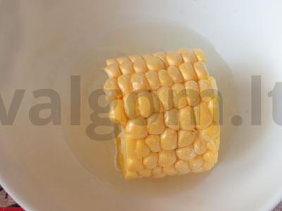 Kukurūza, kepta oro grilyje Žingsnis 2