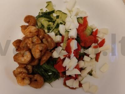 Salotos su chuka, imbieru ir krevetėmis Žingsnis 3