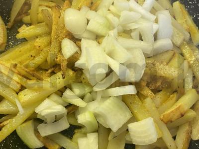 Kepta bulvė su pievagrybiais Žingsnis 6