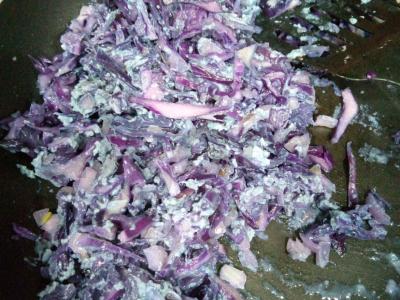 Greiti pyragėliai su raudonąja kopūstu Žingsnis 5