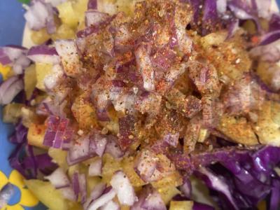 Kopūstų ir paprikų salotas Žingsnis 6