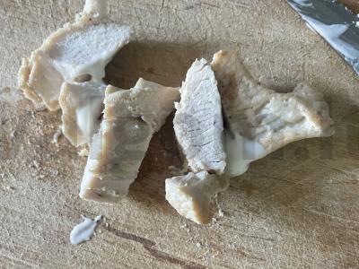 Rūkyta vištienos burgeris „Alaska“ Žingsnis 2