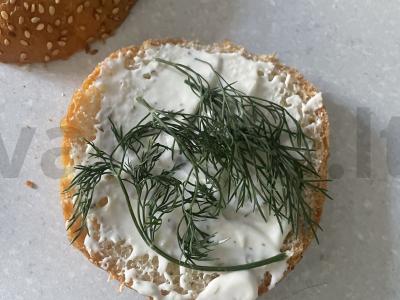 Rūkyta vištienos burgeris „Alaska“ Žingsnis 4