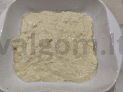 Skaniausias pyragas su kefyru ir kriaušių uogiene Žingsnis 5