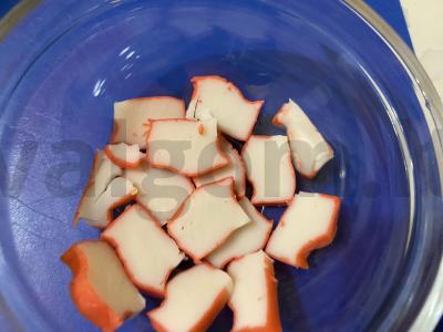 Salotas „Saulutė petražolėse“ Žingsnis 1