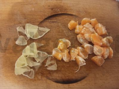 Mandarinų ir citrinos pyragas Žingsnis 1