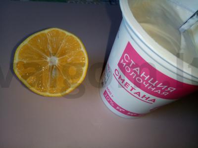 Namų varškės sūris iš grietinės, citrinos sulčių ir druskos Žingsnis 2