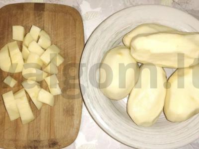 Kepta bulvytė „Tambovčanka“ Žingsnis 2