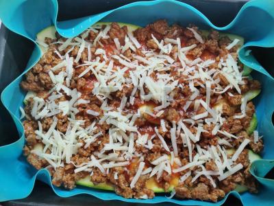 Mėsos apkepas su cukinijomis arba PP-lazanija Žingsnis 5