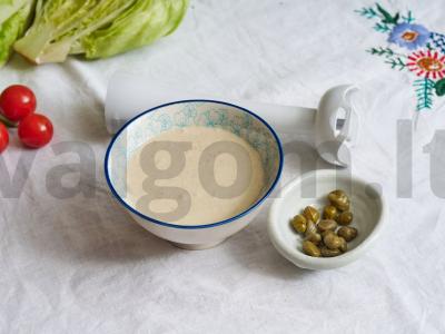 Cezaris su bekonu naminiu padažu Žingsnis 1