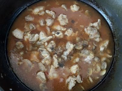 Guliašas su pievagrybiais vakarienei Žingsnis 5