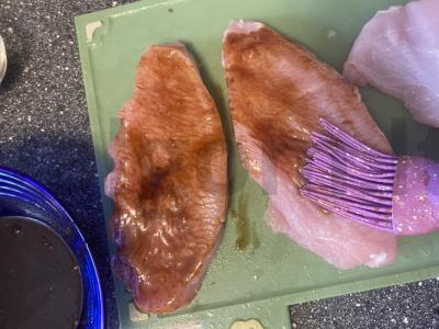 Kalakutienos krūtinėlės steikas su čiobreliais Žingsnis 3