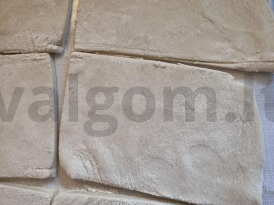 Beidrėžinė sluoksniuota tešla su vaisiais Žingsnis 2