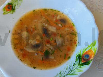 Itališkas grybų sriuba Žingsnis 9