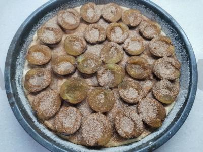 Slyvų pyragas su cinamonu Žingsnis 6