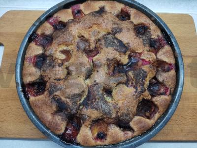 Slyvų pyragas su cinamonu Žingsnis 7