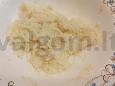 Mėsa bulvių apvalkale Žingsnis 2