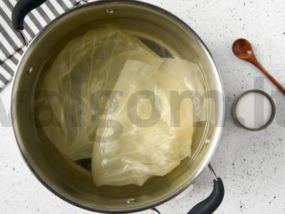 Vegetariški golubai su ryžiais Žingsnis 2