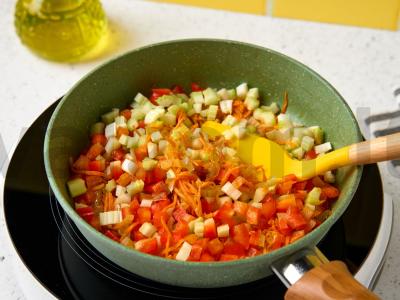 Vegetariški golubai su ryžiais Žingsnis 4