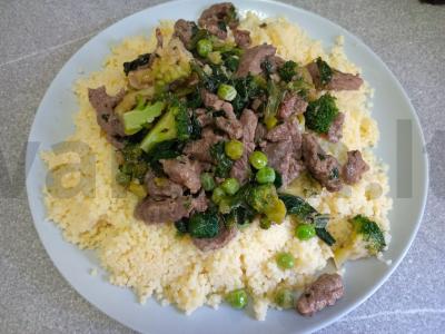 Kuskusas su jautiena ir daržovėmis Žingsnis 6