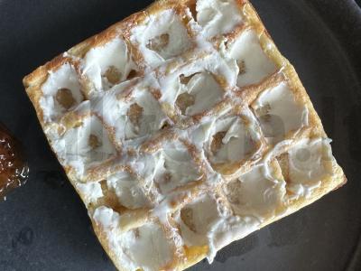 Bulvių vaflis su kiaušiniu poše Žingsnis 3