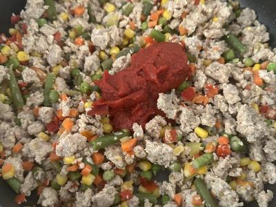 Spagečiai su faršu ir daržovėmis Žingsnis 2