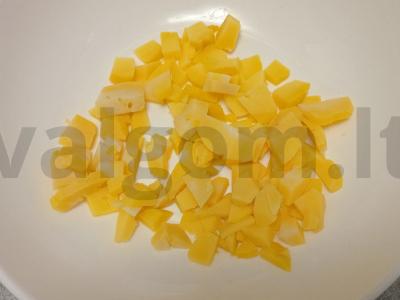 Vinegretas su raugintais kopūstais, barbaru ir garstyčių padažu Žingsnis 1