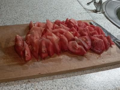 Daržovių salotas Žingsnis 1