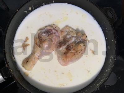 Vištiena pieno padaže Žingsnis 3