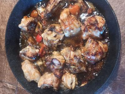 Teriyaki vištiena su grybais Žingsnis 6