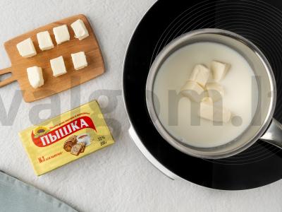 Cinnabon su pistacijomis Žingsnis 2