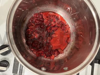 Vyšnių konfitas su malonia rūgštelė Žingsnis 6