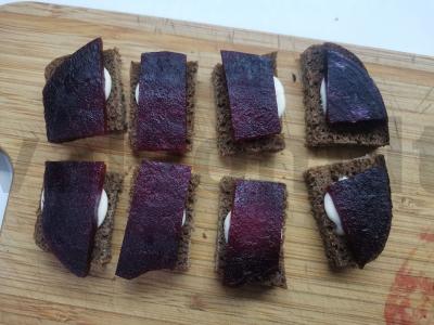 Kanarė su burokėliais ir silkės ikrais Žingsnis 2