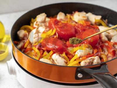 Čašušuli pagal gruzinišką receptą iš vištienos Žingsnis 5