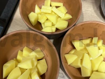 Vakarienė puoduose Žingsnis 1