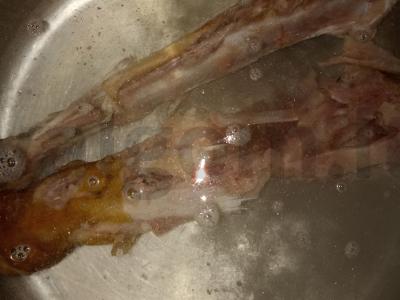 Žirnių sriuba su trigubu sūdymu Žingsnis 1