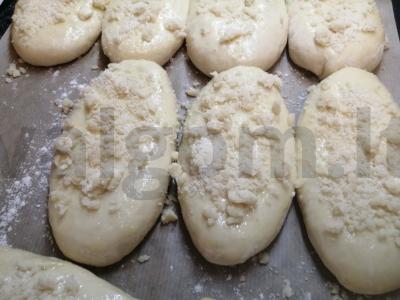 Kepiniai su mielėmis, obuoliais ir apelsinais Žingsnis 12