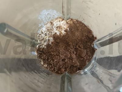 Šokoladiniai vafliai be cukraus Žingsnis 1