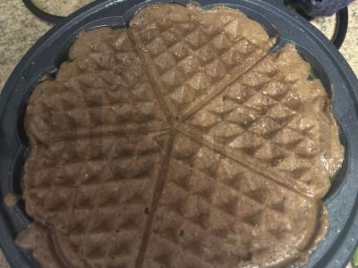 Šokoladiniai vafliai be cukraus Žingsnis 4