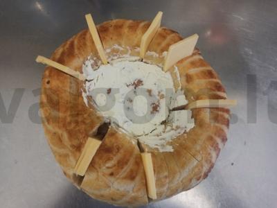 Kepinys su grybais, svogūnais ir sūriu Žingsnis 6