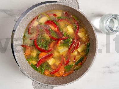 Klasikinis lagmanas su vištiena Žingsnis 3