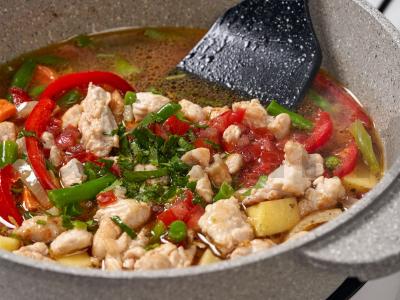 Klasikinis lagmanas su vištiena Žingsnis 6