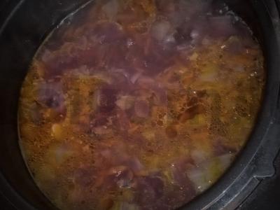 Borsčas su jautiena ir daržovių mišiniu Žingsnis 5